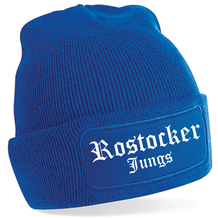 Rostocker Jungs Mütze | Fußball Wintermütze | Patch Beanie