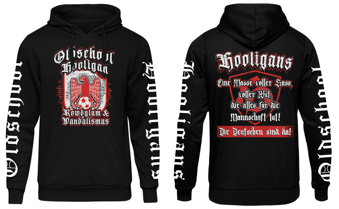 Rowdytum & Vandalismus Kapuzenpullover | Hooligan Deutschland | Ärmeldruck