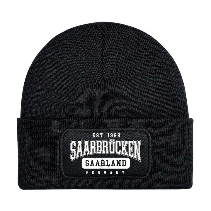 College City Saarbrücken Mütze | Saarland Wintermütze | Patch Beanie