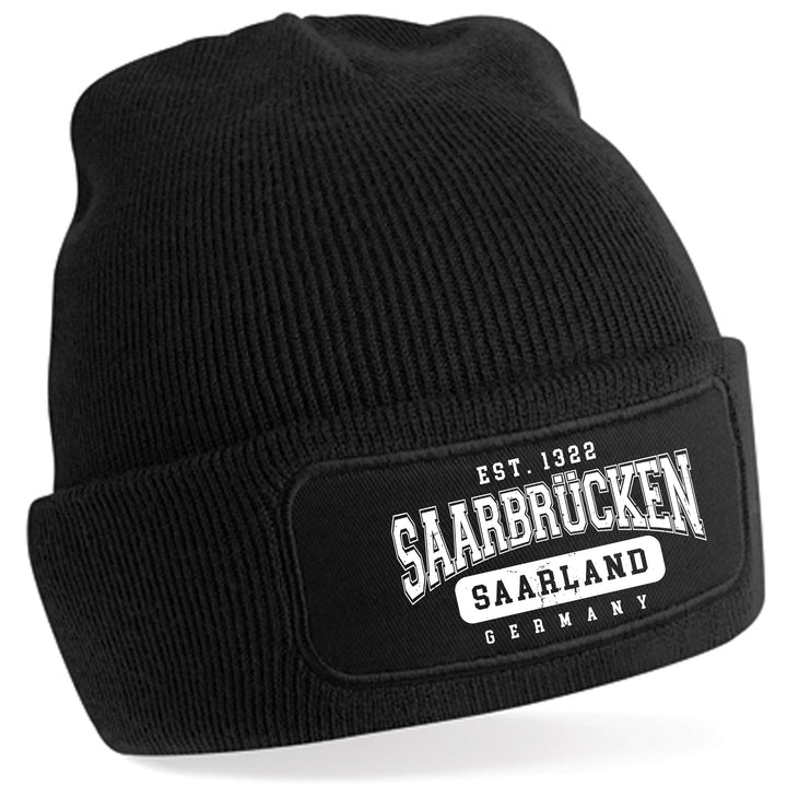 College City Saarbrücken Mütze | Saarland Wintermütze | Patch Beanie