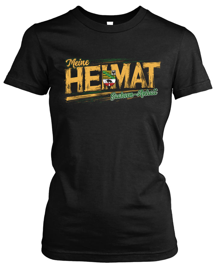 Heimat Sachsen-Anhalt Damen T-Shirt | Magdeburg Ostdeutschland Halle | FB