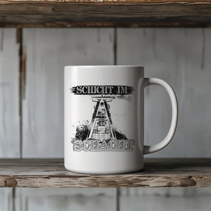 Schicht im Schacht Tasse | Kaffeebecher Bergbau Kumpel Zeche Ruhrpott Kaffeetasse