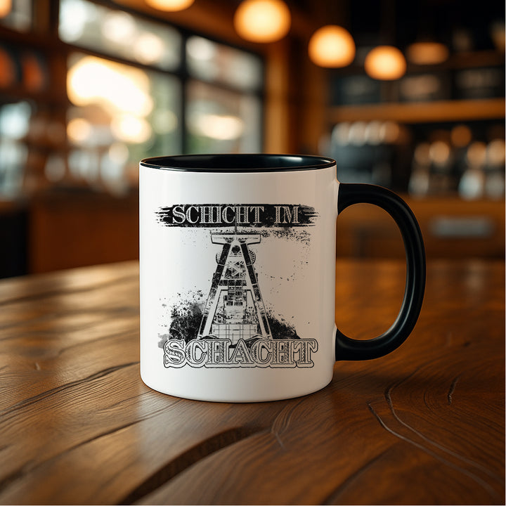 Schicht im Schacht Tasse | Kaffeebecher Bergbau Kumpel Zeche Ruhrpott Kaffeetasse