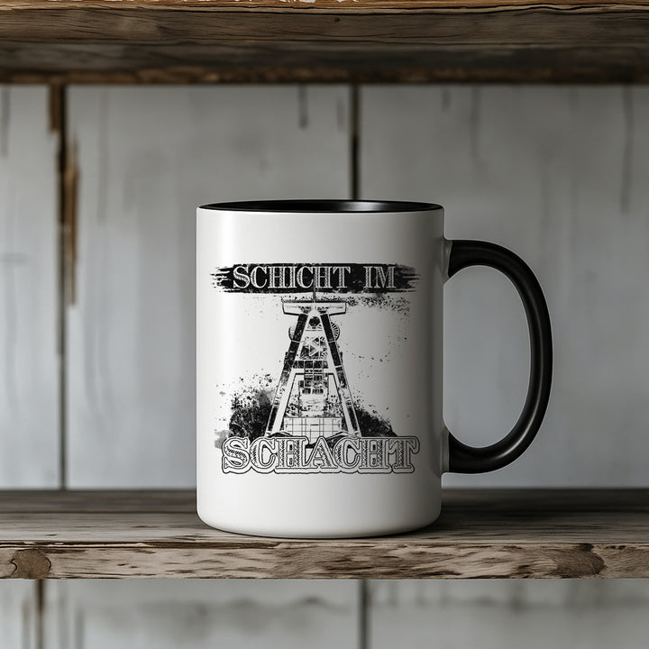 Schicht im Schacht Tasse | Kaffeebecher Bergbau Kumpel Zeche Ruhrpott Kaffeetasse