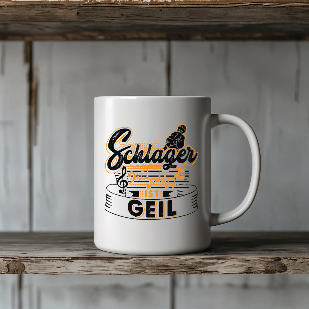 Partys ohne Schlager Tasse | Musik Party Kaffeetasse Kaffeebecher Geschenk