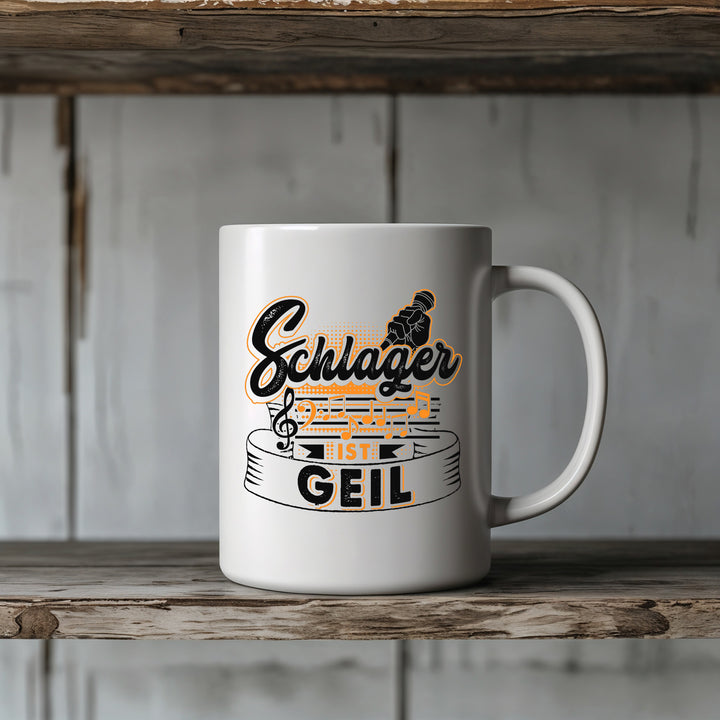 Partys ohne Schlager Tasse | Musik Party Kaffeetasse Kaffeebecher Geschenk