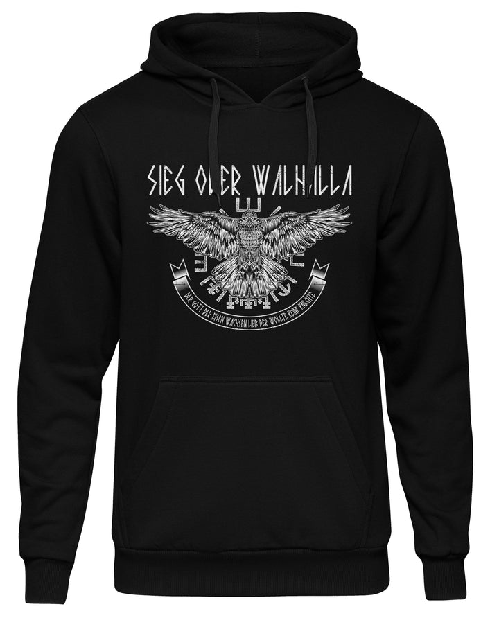 Sieg oder Walhalla Kapuzenpullover | Odin Wikinger Valhalla | M1 Hugin