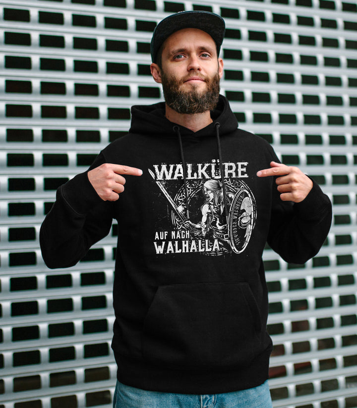 Sieg oder Walhalla Kapuzenpullover | Odin Wikinger Valhalla | M1 Walküre