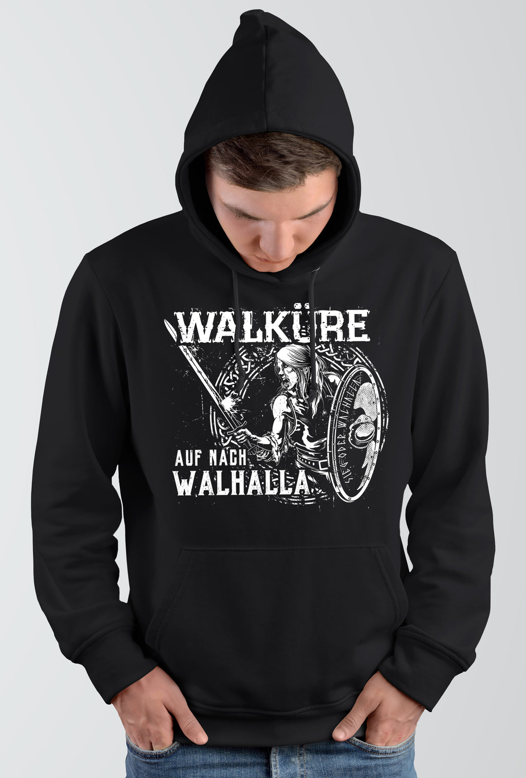 Sieg oder Walhalla Kapuzenpullover | Odin Wikinger Valhalla | M1 Walküre