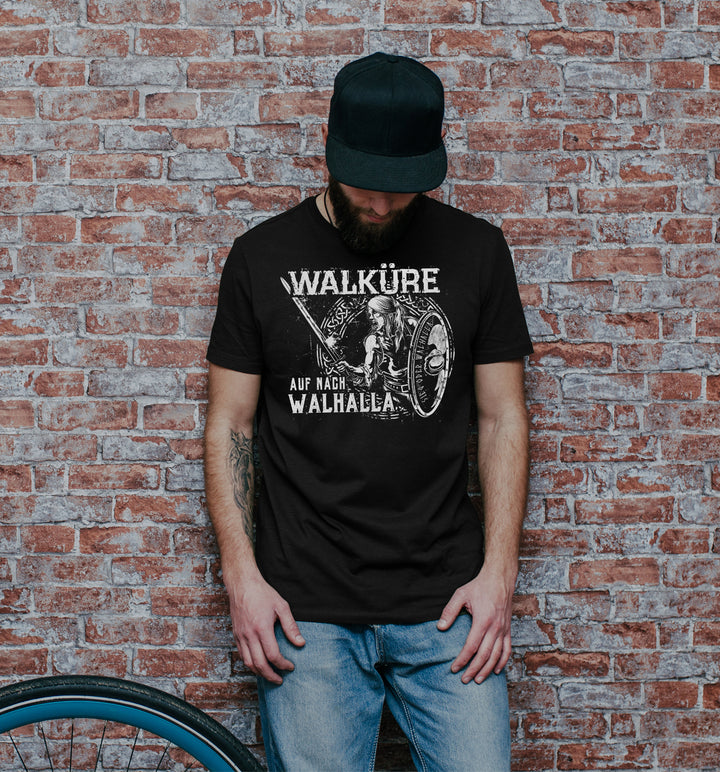 Sieg oder Walhalla T-Shirt | Wikinger Germanen Runen Odin Berserker | M1 Walküre