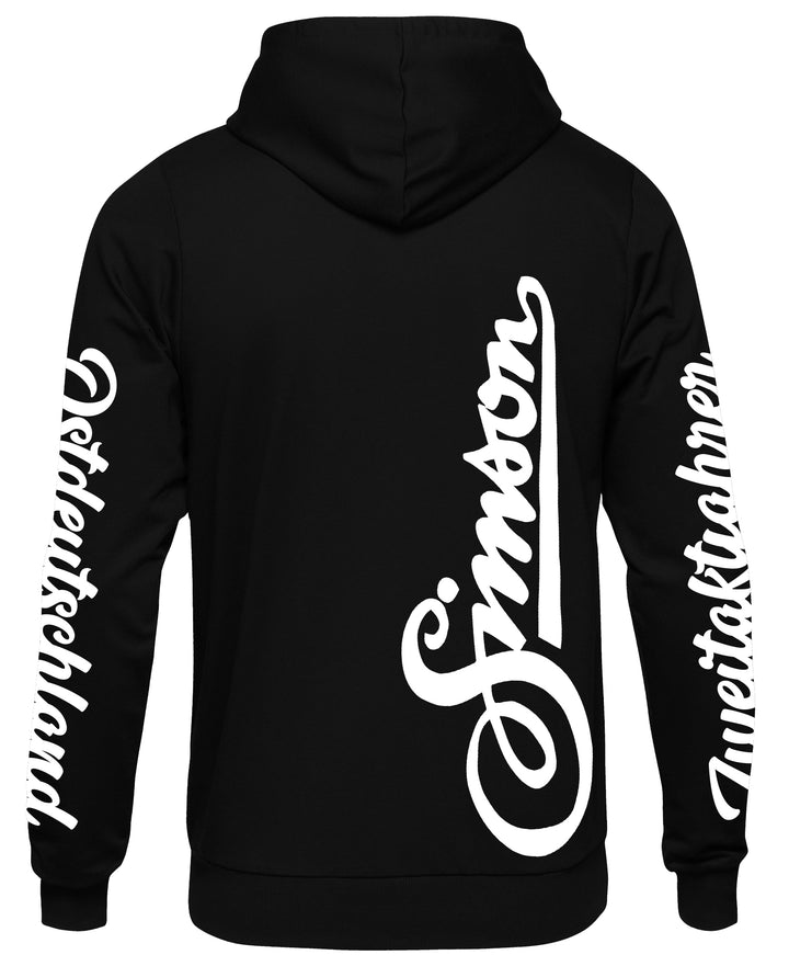 Simson Ostdeutschland Kapuzenpullover | Zweitakter Trabbi S51 Trabant | Ärmeldruck