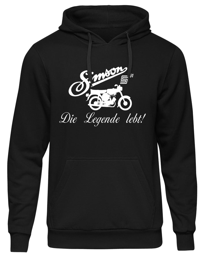 Simson Die Legende Kapuzenpullover | DDR Moped S51 IFA Ostkult