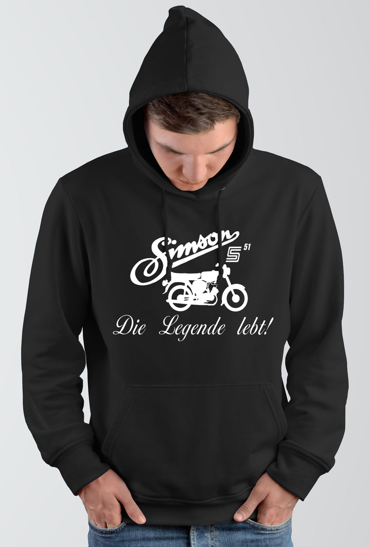 Simson Die Legende Kapuzenpullover | DDR Moped S51 IFA Ostkult