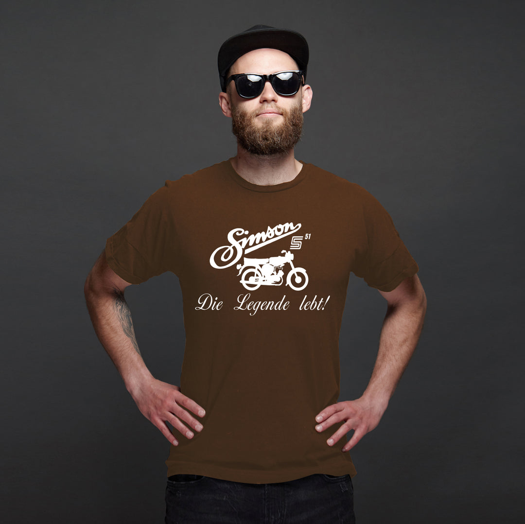Simson Die Legende T-Shirt | DDR Moped S51 IFA Ostkult