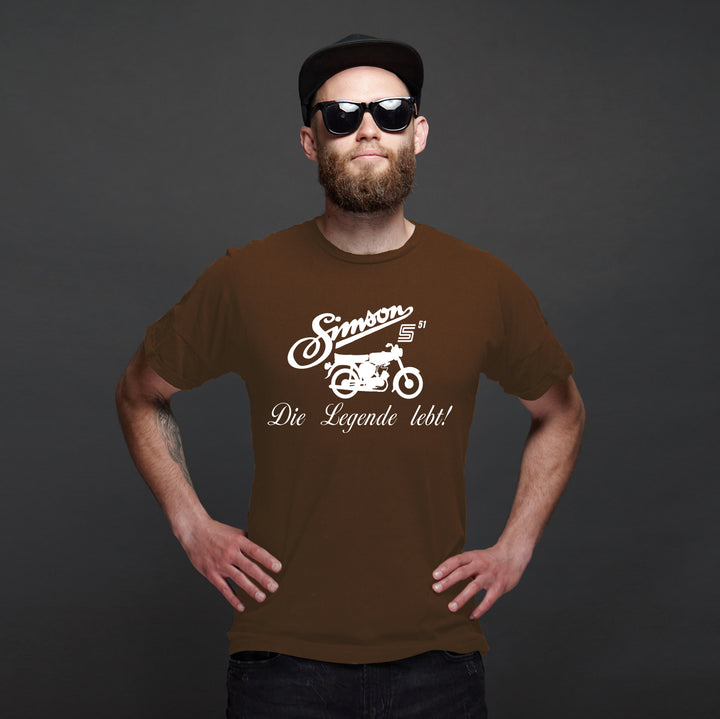 Simson Die Legende T-Shirt | DDR Moped S51 IFA Ostkult