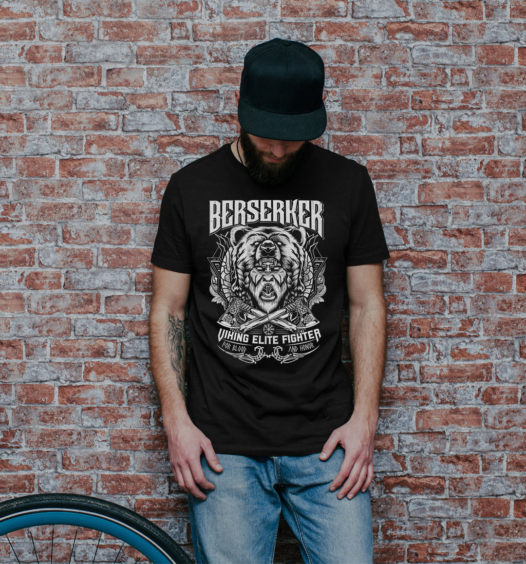 Sons of Ragnar Berserker Herren T-Shirt | Wikinger Odin Vikings Walhalla | M1 Front