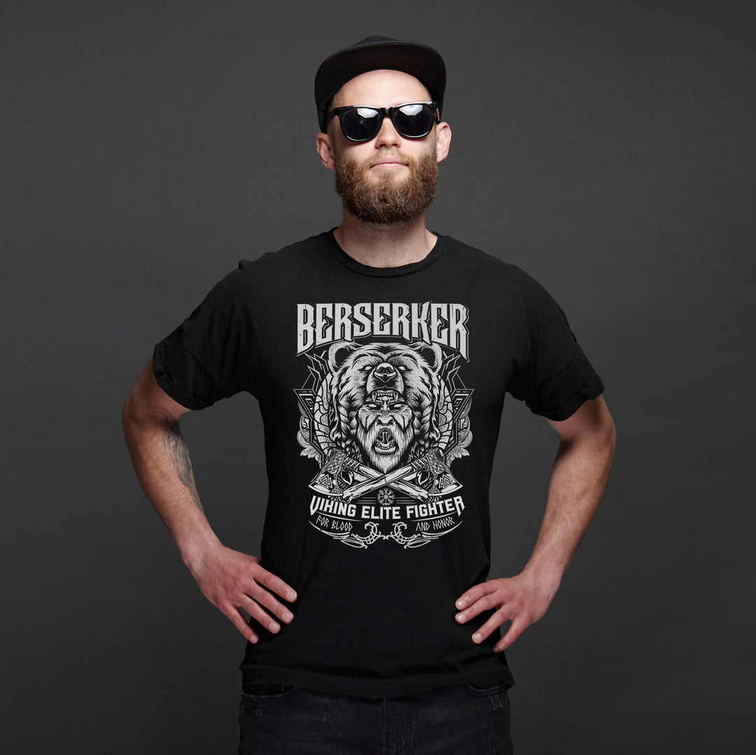 Sons of Ragnar Berserker Herren T-Shirt | Wikinger Odin Vikings Walhalla | M1 Front