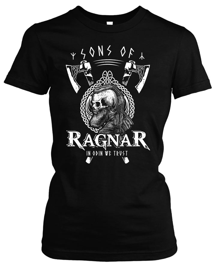 Sons of Ragnar In Odin we Trust Damen T-Shirt | Wikinger Odin Vikings Walhalla