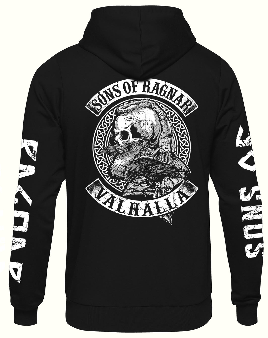 Sons of Ragnar Valhalla Kapuzenpullover | Wikinger Odin Vikings Walhalla | M20 Ärmeldruck