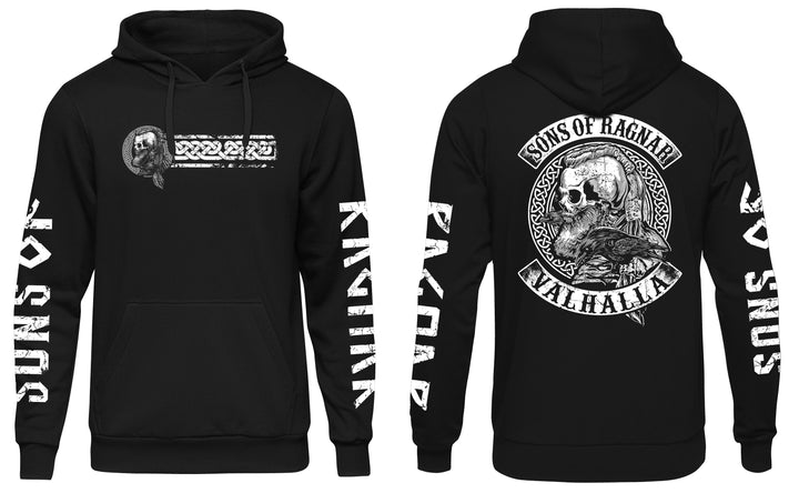 Sons of Ragnar Valhalla Kapuzenpullover | Wikinger Odin Vikings Walhalla | M20 Ärmeldruck