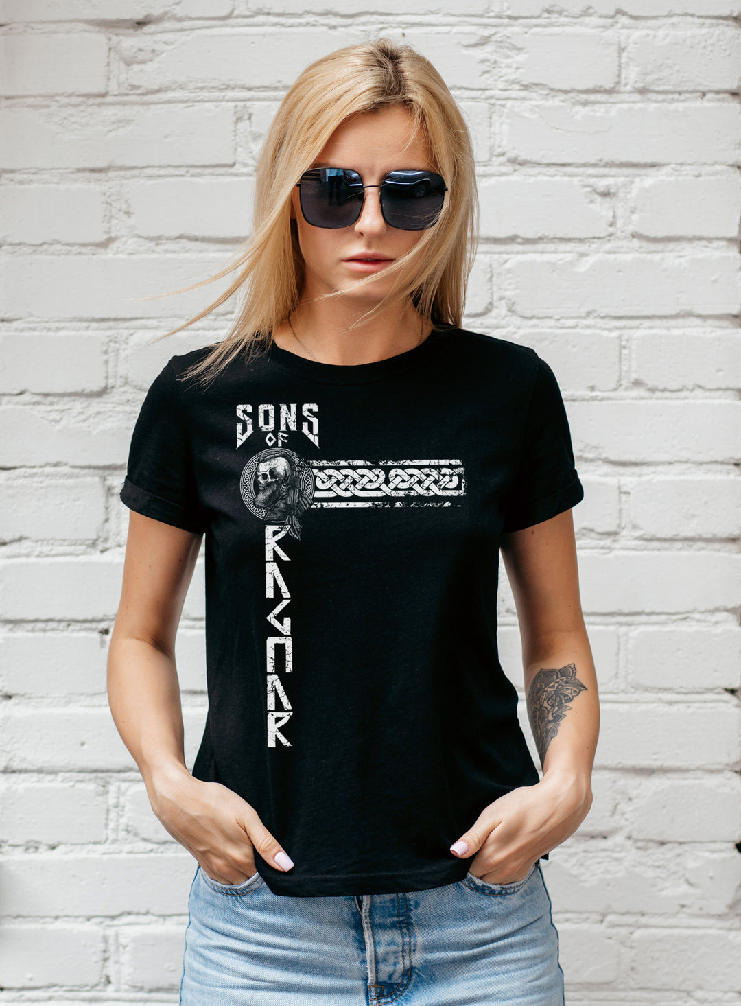 Sons of Ragnar Midgard Damen T-Shirt | Wikinger Odin Vikings Walhalla