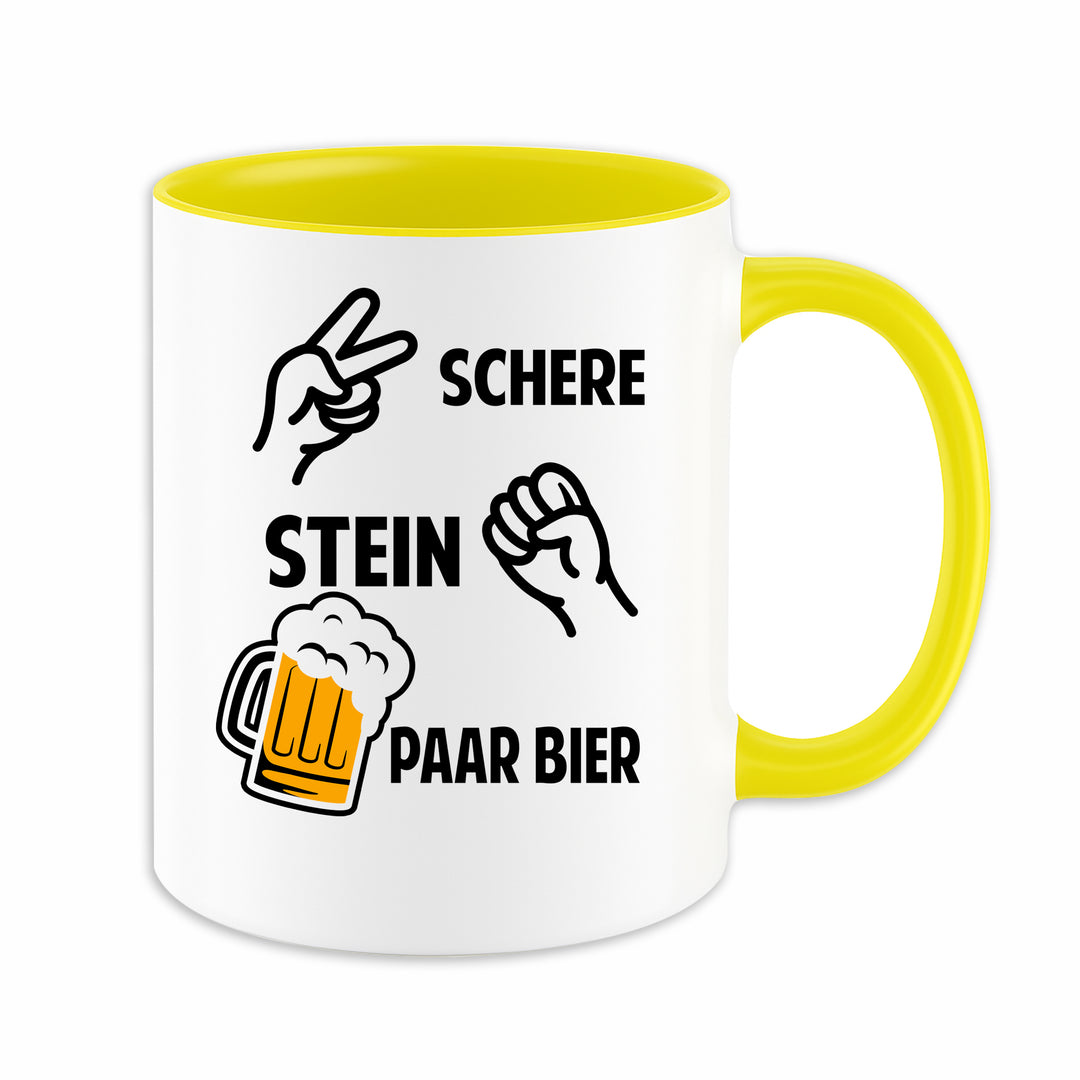 Stein Schere paar Bier Tasse | Kaffeetasse Humor Kaffeebecher Geschenkidee