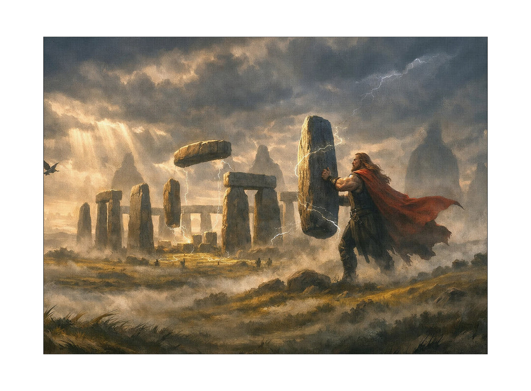 Stonehenge Leinwand | Steinkreis Bild Antike Megalithen England Deko | M1