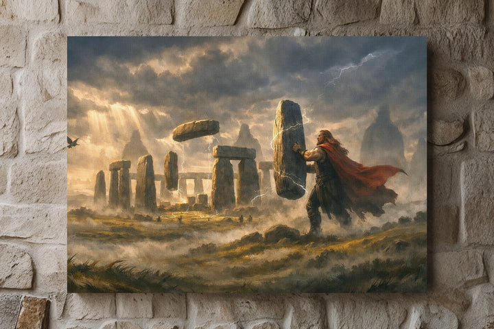 Stonehenge Leinwand | Steinkreis Bild Antike Megalithen England Deko | M1