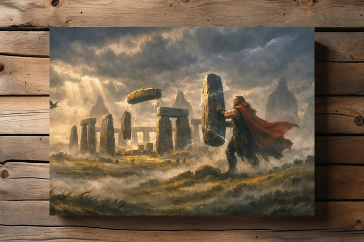 Stonehenge Leinwand | Steinkreis Bild Antike Megalithen England Deko | M1