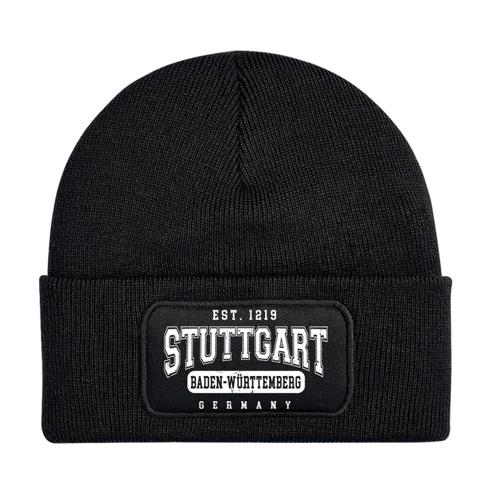 College City Stuttgart Mütze | Schwaben Wintermütze | Patch Beanie