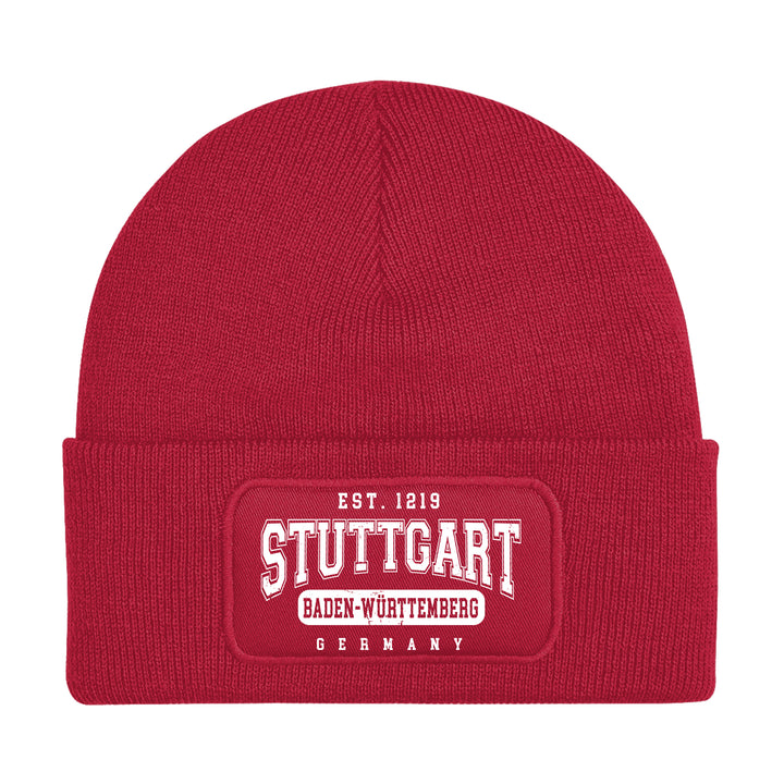 College City Stuttgart Mütze | Schwaben Wintermütze | Patch Beanie
