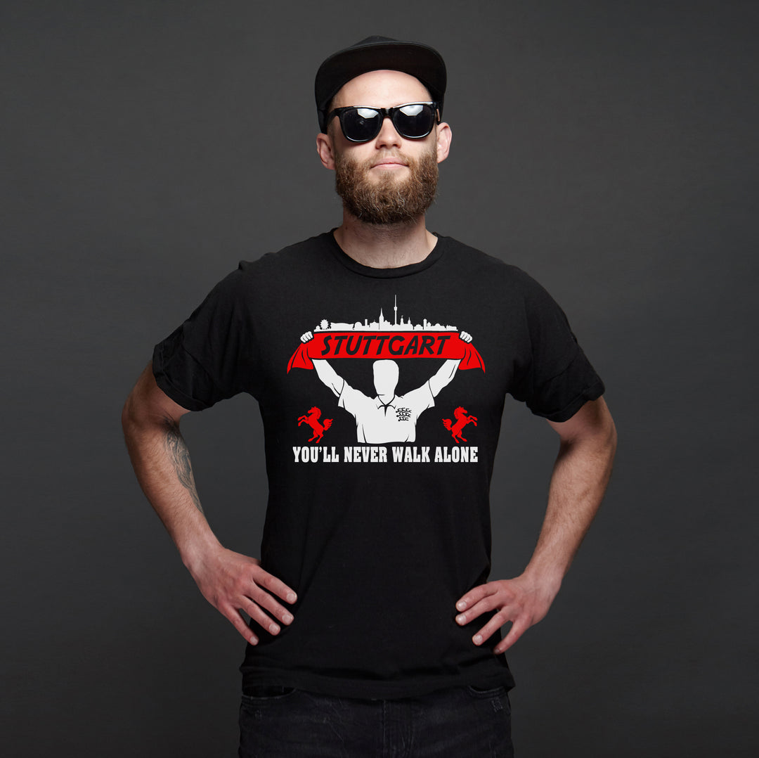Stuttgart Support T-Shirt | Skyline Fussball Schwaben Fanartikel