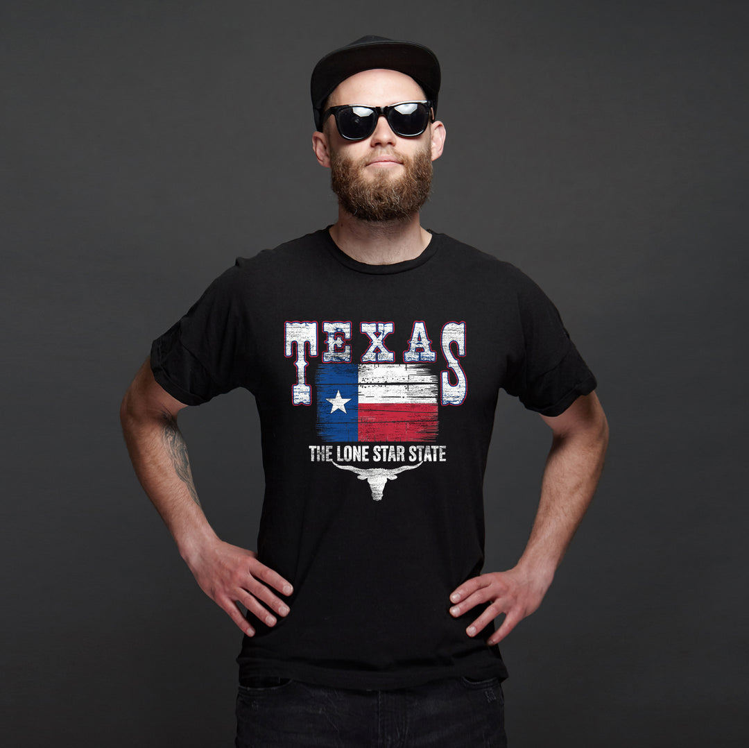 Texas T-Shirt | Lone Star State USA Flagge Cowboy Western