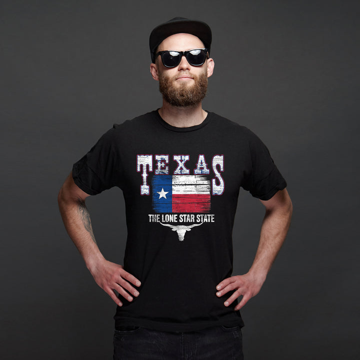 Texas T-Shirt | Lone Star State USA Flagge Cowboy Western