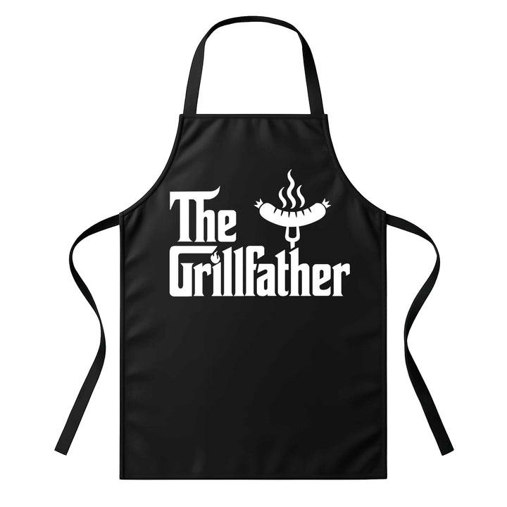 Grillschürze – „The Grillfather“ – BBQ Schürze mit Spruch für Männer