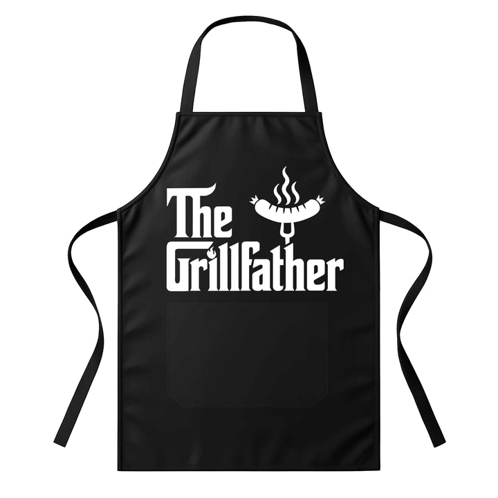 Grillschürze – „The Grillfather“ – BBQ Schürze mit Spruch für Männer
