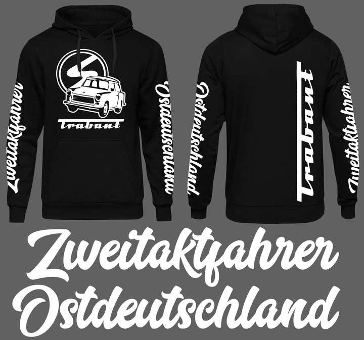 Trabant Ostdeutschland Kapuzenpullover | Zweitakter Trabbi S51 Simson | Ärmeldruck