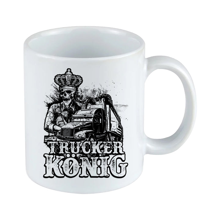 Trucker König Tasse | Kaffeebecher LKW Fernfahrer Kaffeetasse Berufskraftfahrer Brummi