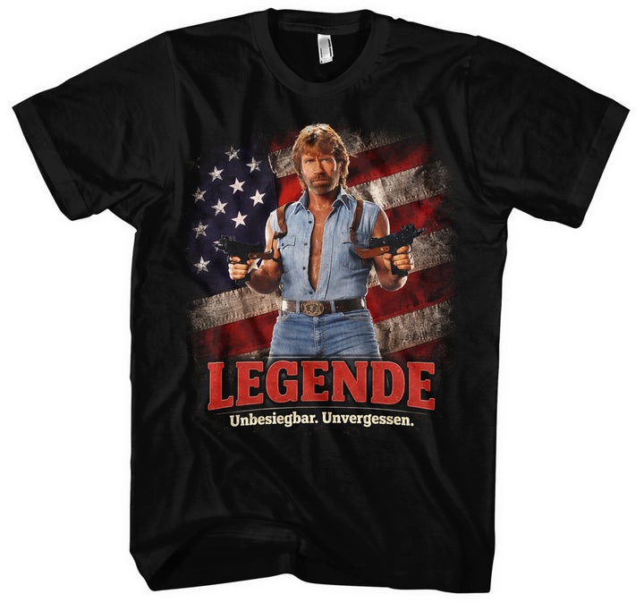 Legende Chuck T-Shirt | 80er Actionheld Chuck Norris Retro RIP | M2