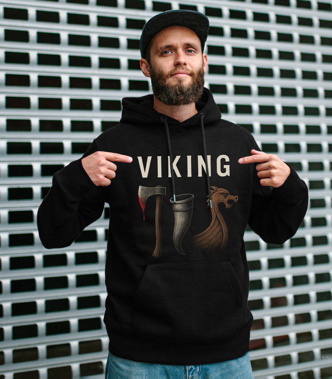 Viking Kapuzenpullover | Wikinger Berserker Odin Thor Walhalla | M1