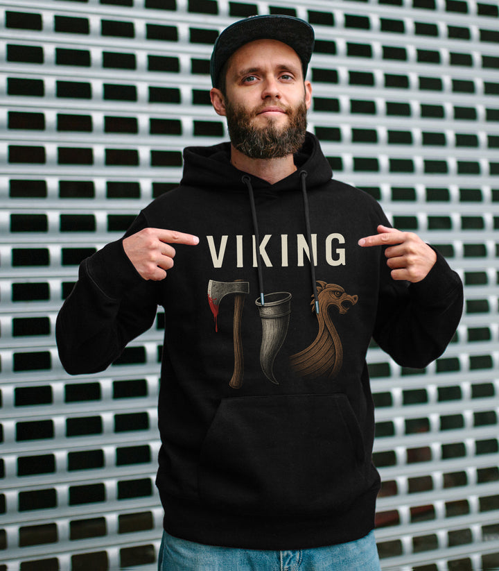 Viking Kapuzenpullover | Wikinger Berserker Odin Thor Walhalla | M1