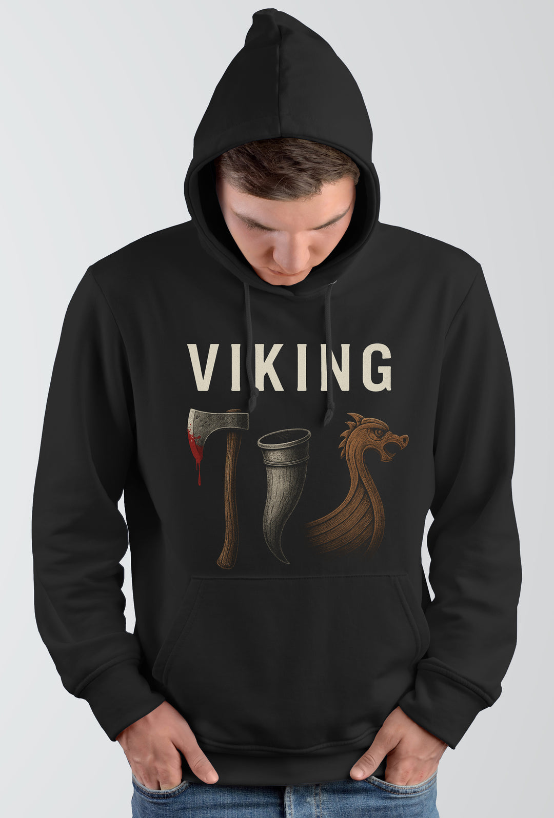 Viking Kapuzenpullover | Wikinger Berserker Odin Thor Walhalla | M1