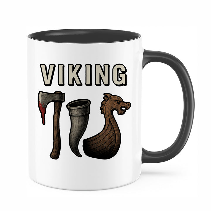Viking Tasse | Wikinger Kaffeebecher  Drachenboot Kaffeetasse Germanen Nordmänner | M1
