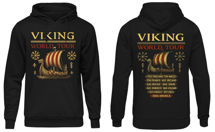 Viking World Tour Kapuzenpullover | Wikinger Berserker Odin Valhalla | FB