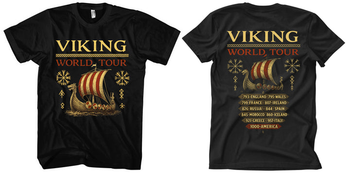 Viking World Tour T-Shirt | Wikinger Odin Valhalla Berserker | FB