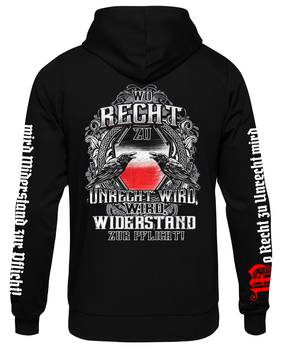 Wo Recht zu Unrecht Wird Kapuzenpullover | Revolution Widerstand Patrioten | M3