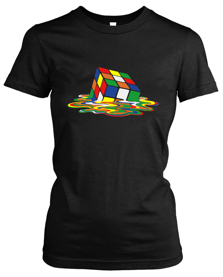 Zauberwürfel Damen T-Shirt | Magic Cube Sheldon Cooper Physik | M1