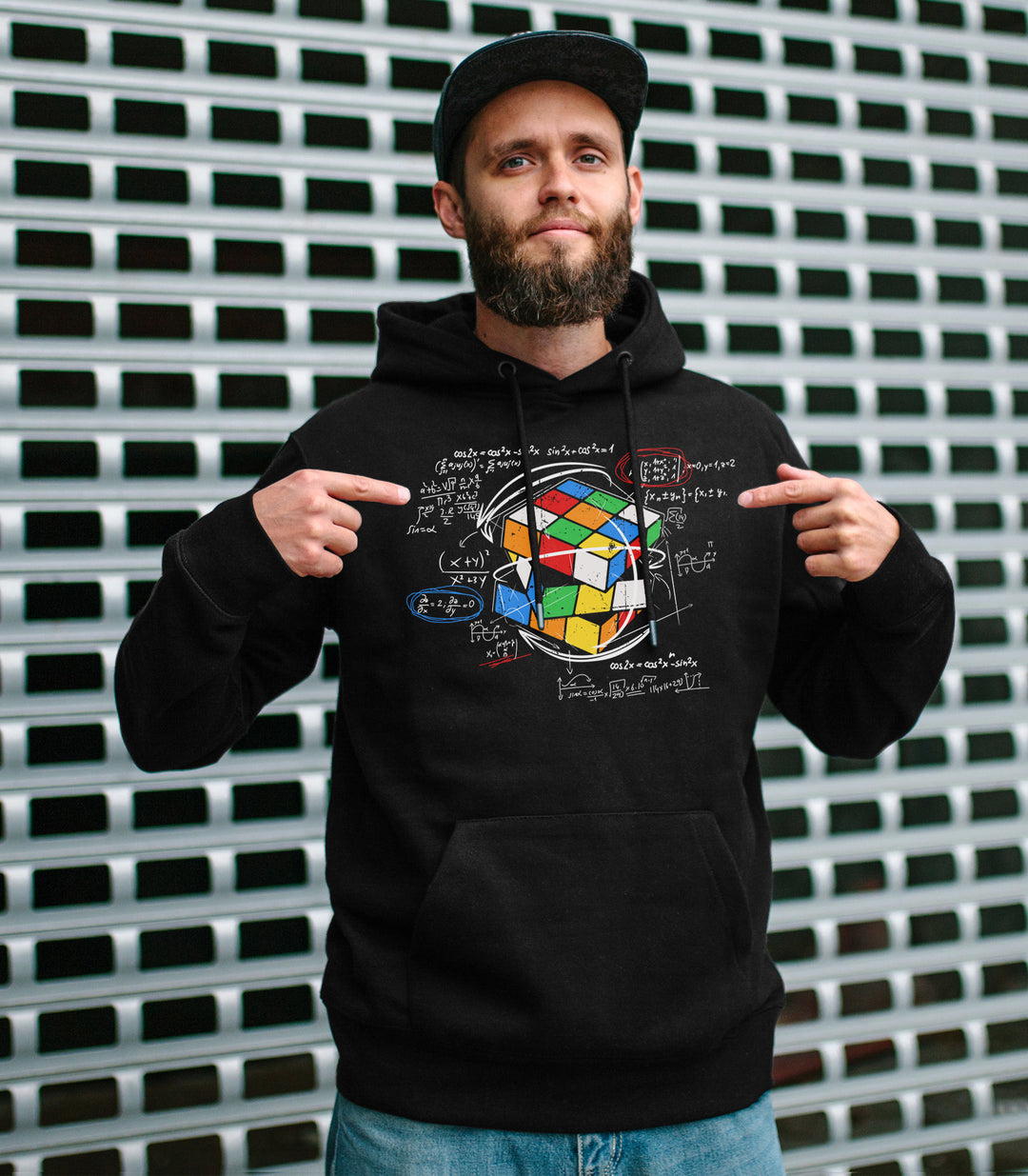 Zauberwürfel Kapuzenpullover | Magic Cube Sheldon Cooper Physik | M2